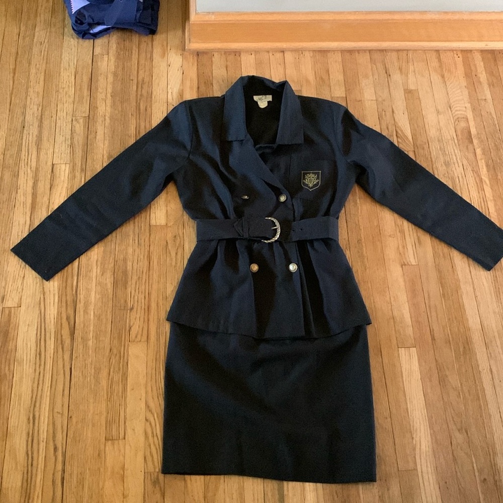 Vintage Black Midi dress by MC II School Style Size Medium